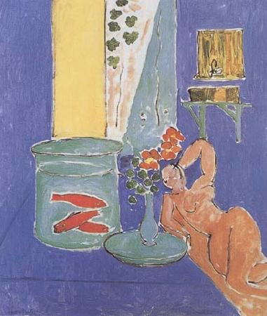 Henri Matisse Goldfish and Sculpture (mk35) China oil painting art